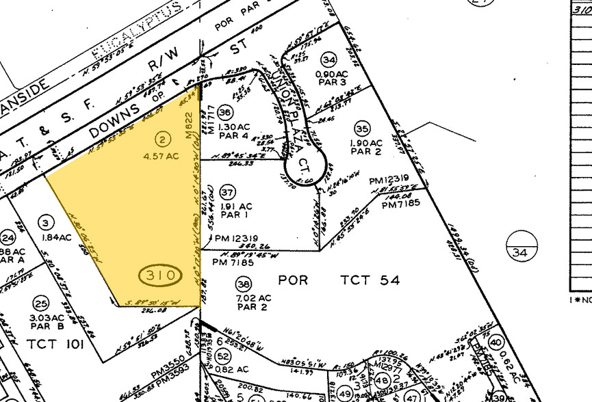 1833 Oceanside Blvd S, Oceanside, CA for lease - Plat Map - Image 2 of 9