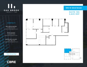 1315 W 22nd St, Oak Brook, IL for lease Floor Plan- Image 1 of 1