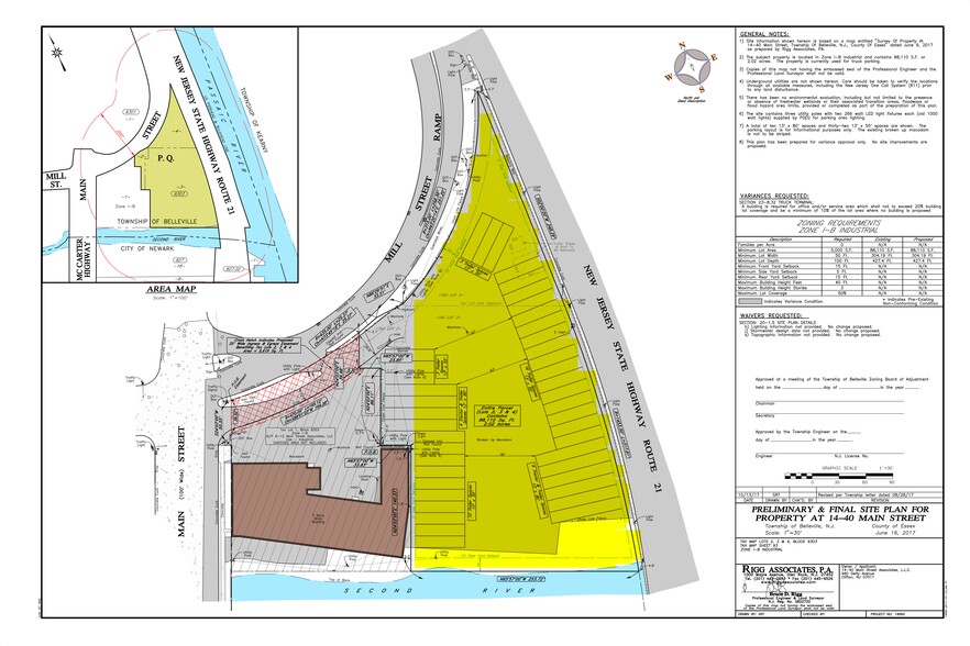 14-40 Main St, Belleville, NJ for lease - Site Plan - Image 1 of 2