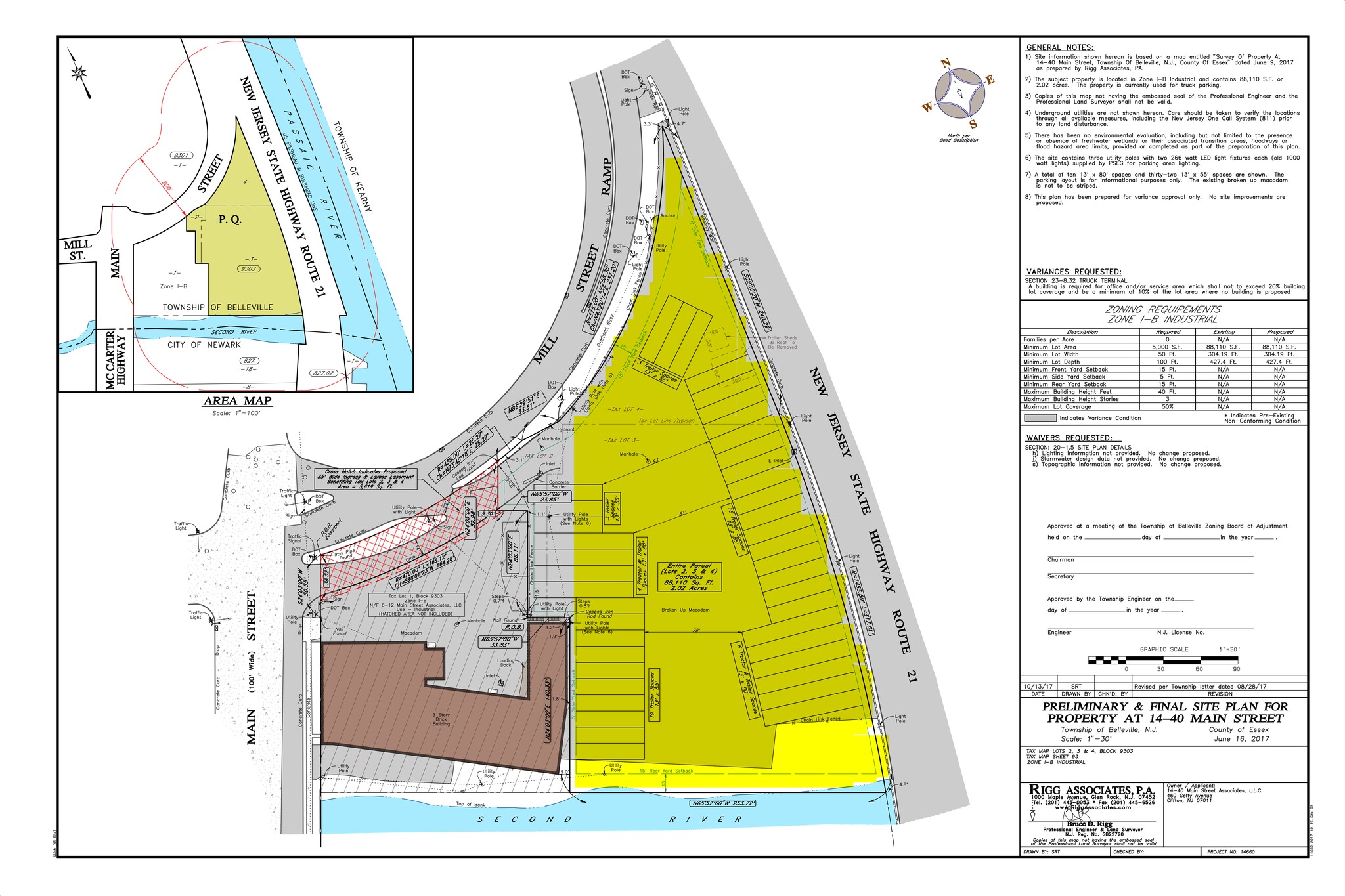 14-40 Main St, Belleville, NJ for lease Site Plan- Image 1 of 3