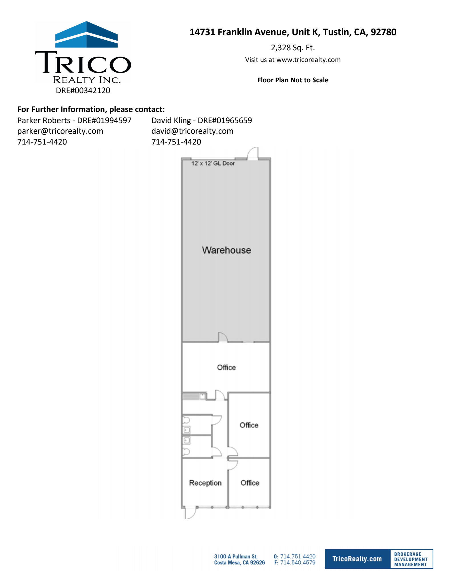 14731 Franklin Ave, Tustin, CA for lease Floor Plan- Image 1 of 1