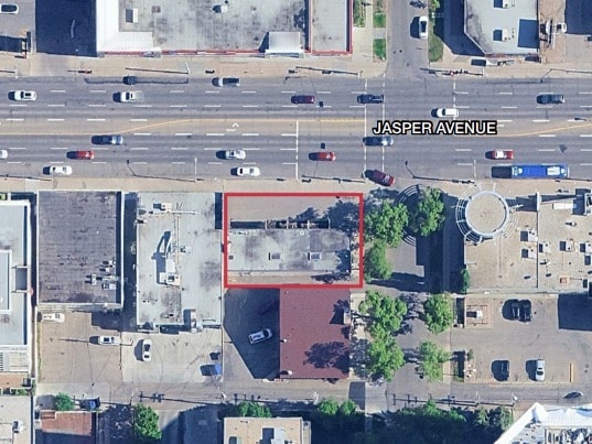 11715 Jasper Ave NW, Edmonton, AB for sale - Aerial - Image 2 of 4