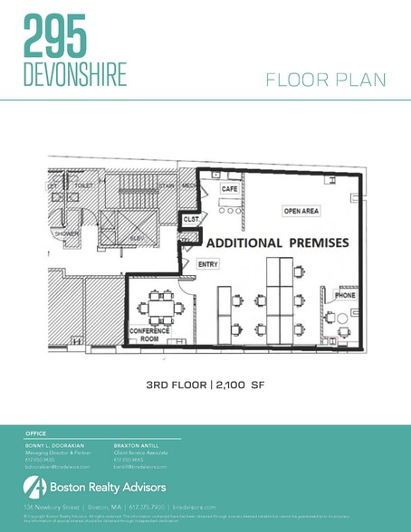 222-224 Newbury St, Boston, MA for lease - Floor Plan - Image 2 of 9