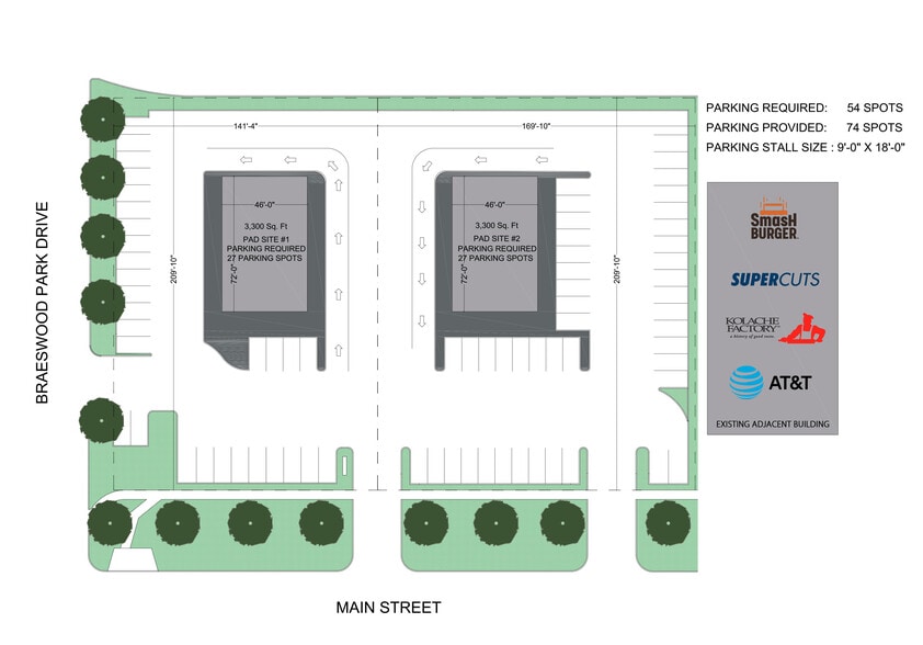 7807 Main St, Houston, TX for lease - Site Plan - Image 3 of 8