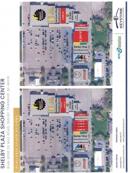 8148-8260 23 Mile Rd, Shelby Township, MI for lease - Site Plan - Image 3 of 3