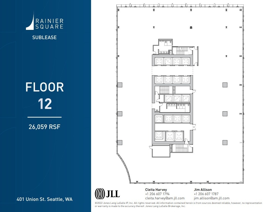 401 Union St, Seattle, WA for lease Floor Plan- Image 1 of 1