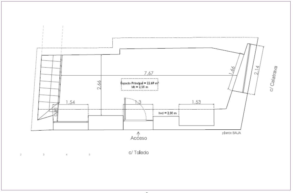 Calle Toledo, 80, Madrid, MAD 28005 - Unit 1 -  - Floor Plan - Image 2 of 4