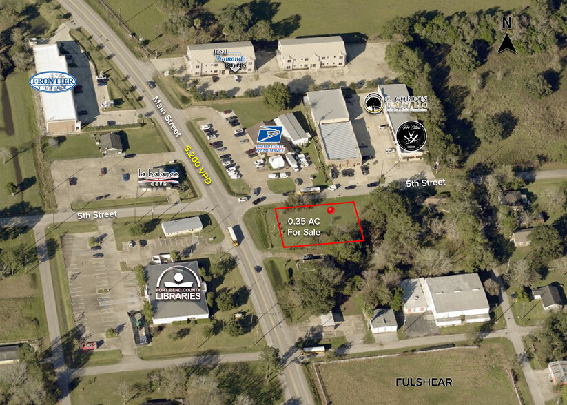 8107 Main Street, Fulshear, TX for sale - Aerial - Image 1 of 2