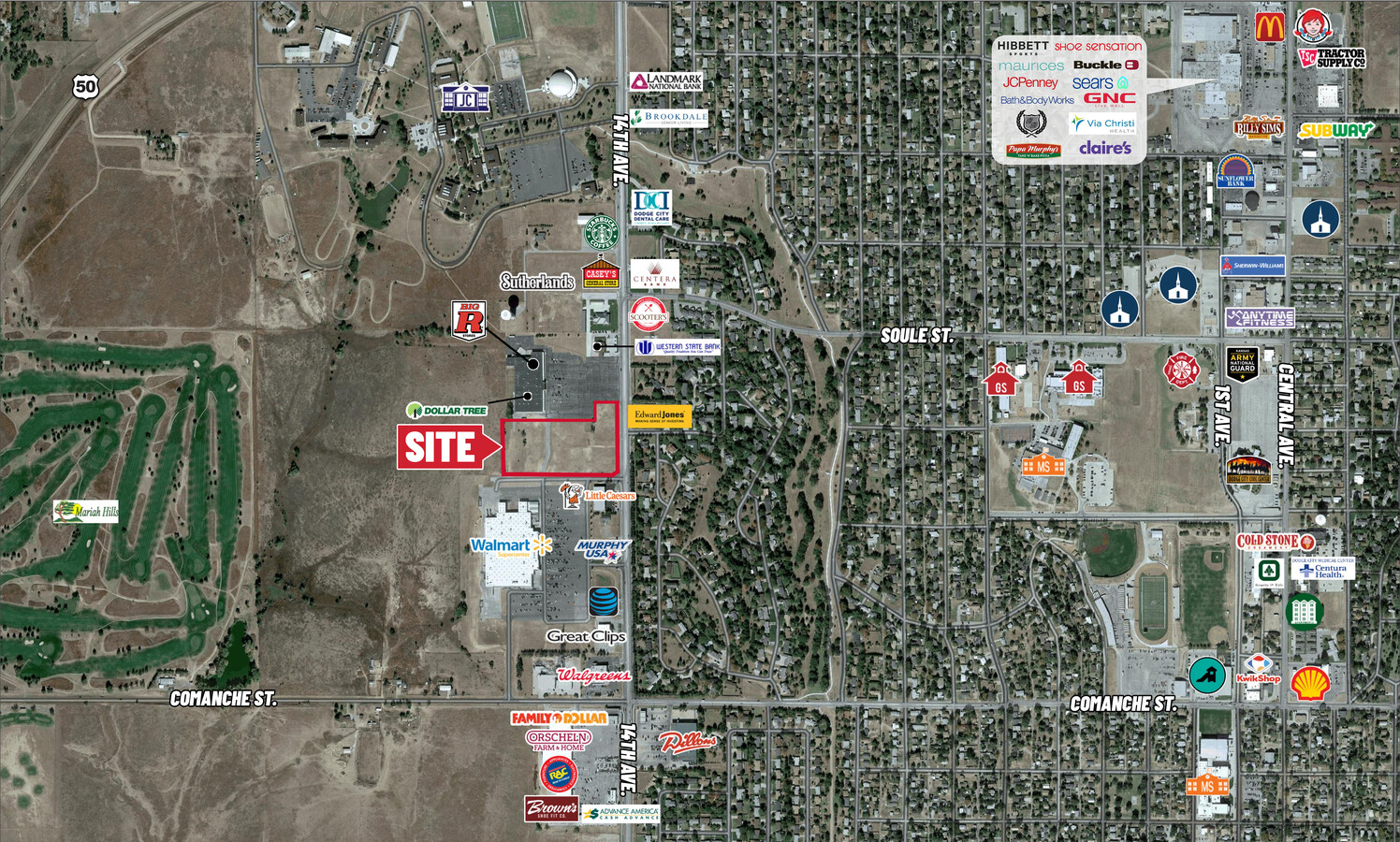 2101 14th Ave, Dodge City, KS 67801 - Wal-Mart Shadow Anchor Pad Sites ...