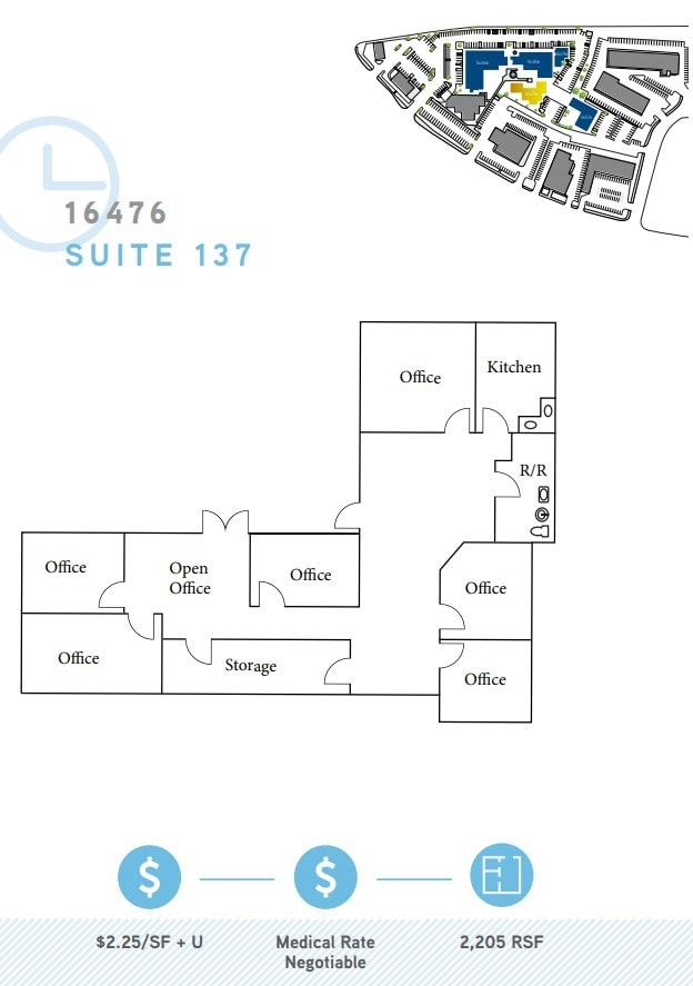 16476 Bernardo Center Dr, San Diego, CA for lease Floor Plan- Image 1 of 1