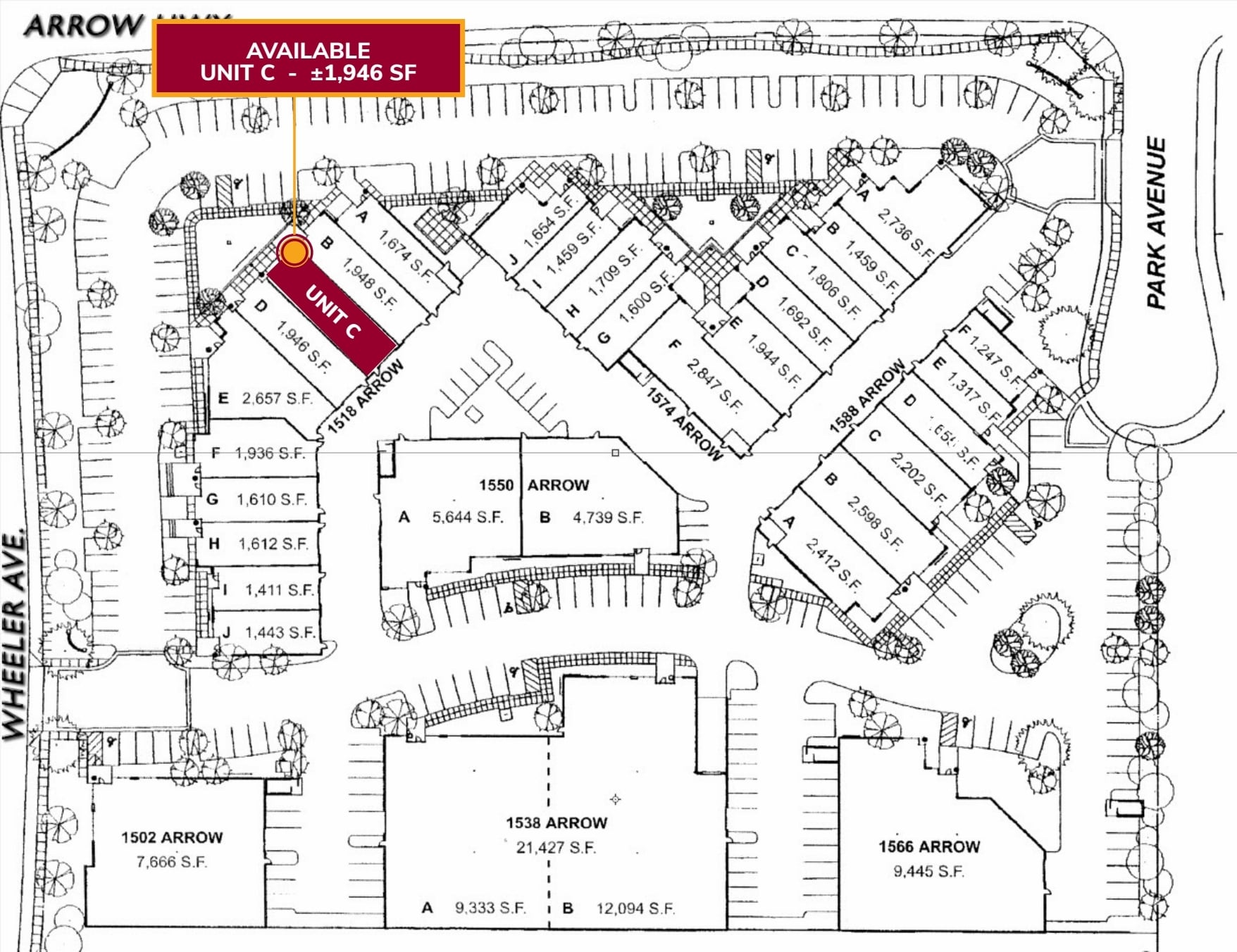 1518 Arrow Hwy, La Verne, CA for lease Site Plan- Image 1 of 1