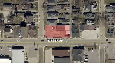 312 E 14th St, Anderson, IN - AERIAL  map view