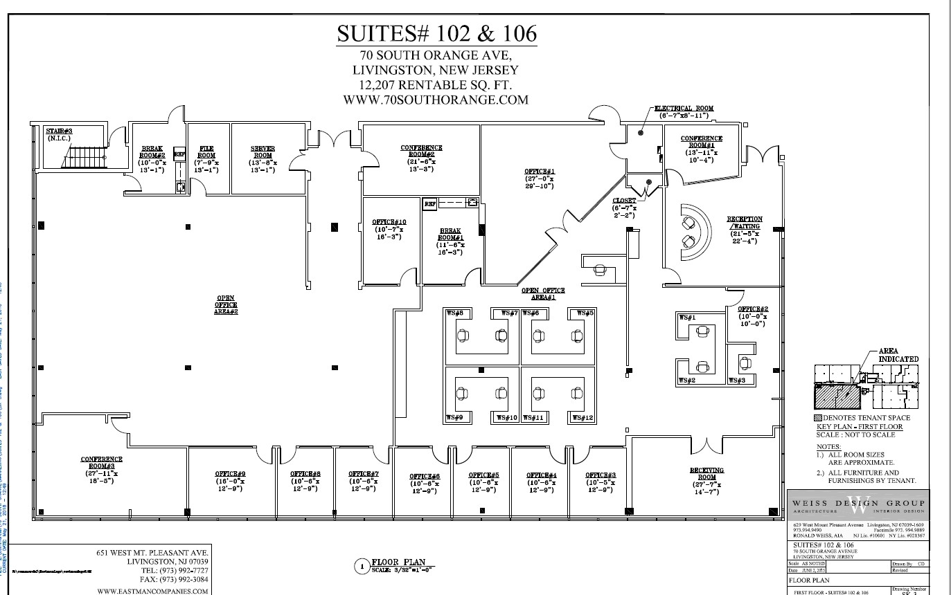 70 S Orange Ave, Livingston, NJ for lease Floor Plan- Image 1 of 1