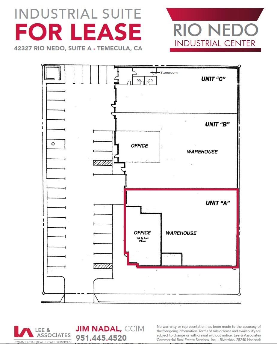 42327 Rio Nedo, Temecula, CA for lease Floor Plan- Image 1 of 1