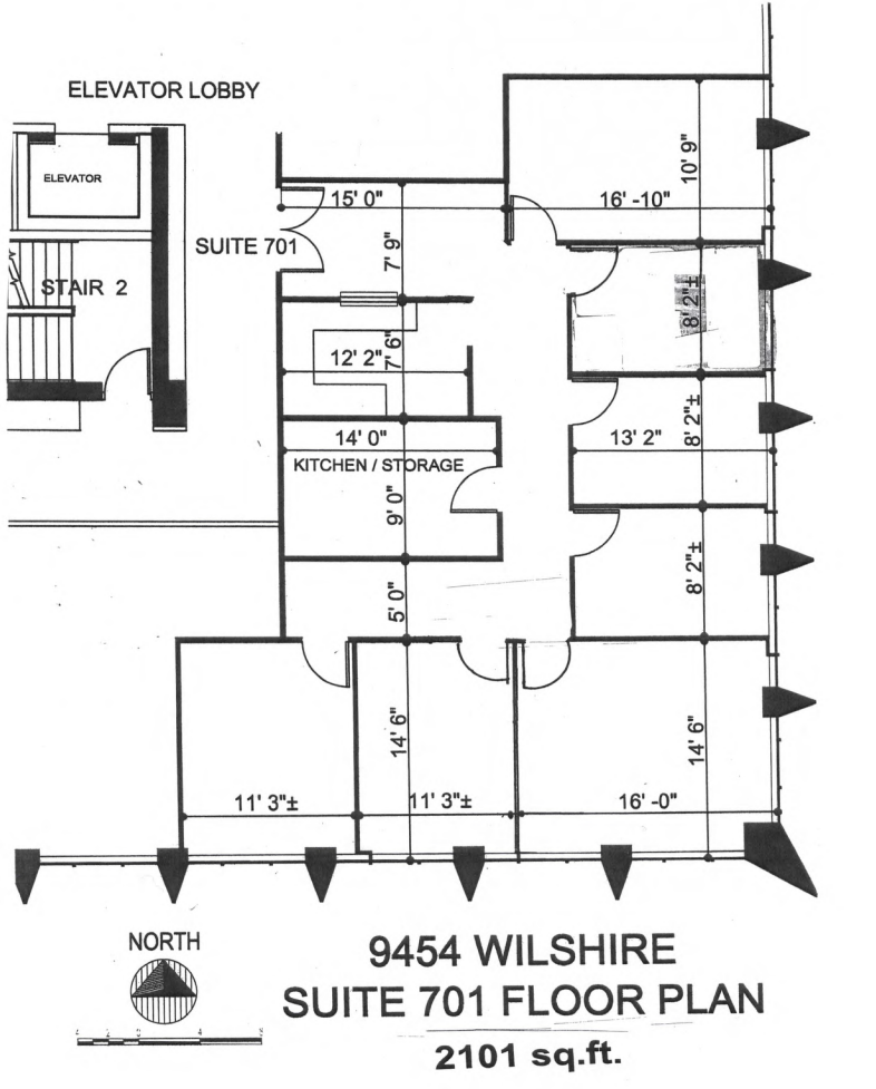 9454 Wilshire Blvd, Beverly Hills, CA for lease Floor Plan- Image 1 of 1