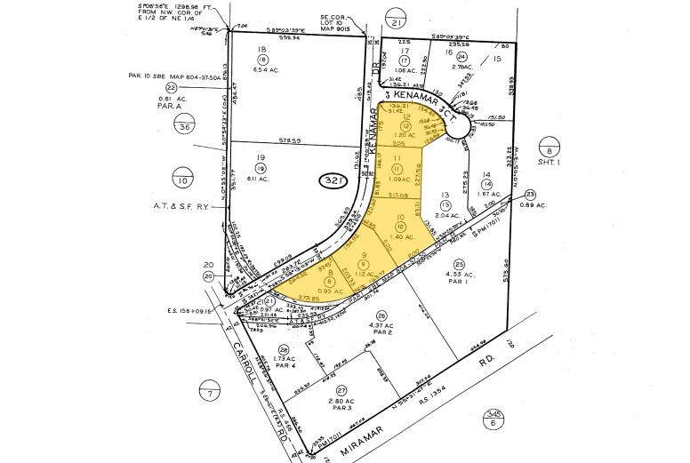 8949 Kenamar Dr, San Diego, CA for lease - Plat Map - Image 3 of 6