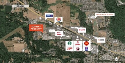 35900 Industrial Way, Sandy, OR - AERIAL  map view