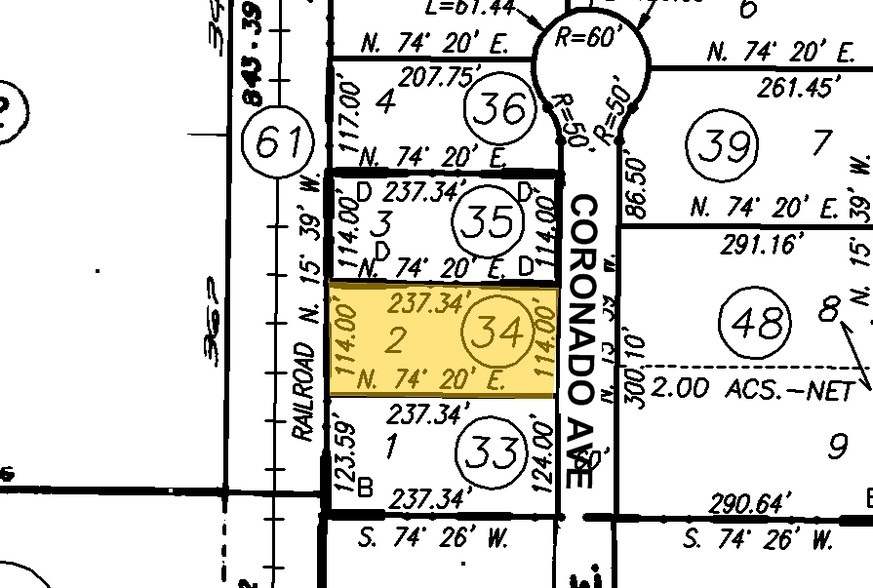 4211 Coronado Ave, Stockton, CA for lease - Plat Map - Image 3 of 4