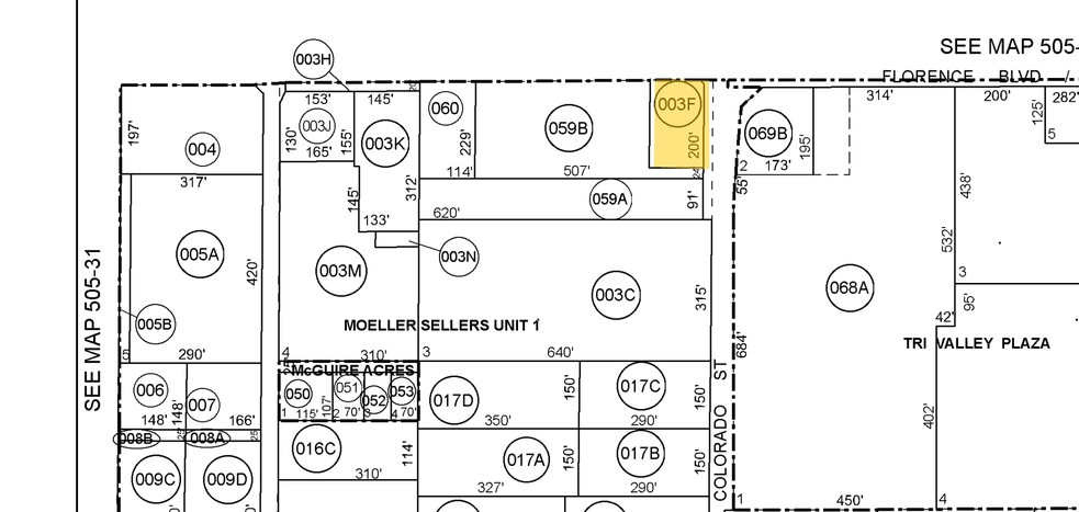 1295 E Florence Blvd, Casa Grande, AZ for lease - Plat Map - Image 2 of 9