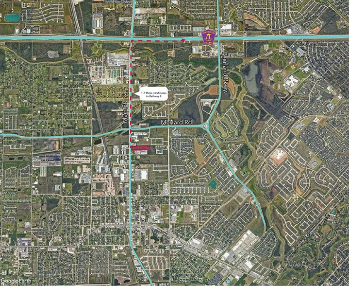 1613 N Main St, Pearland, TX for sale - Aerial - Image 2 of 4