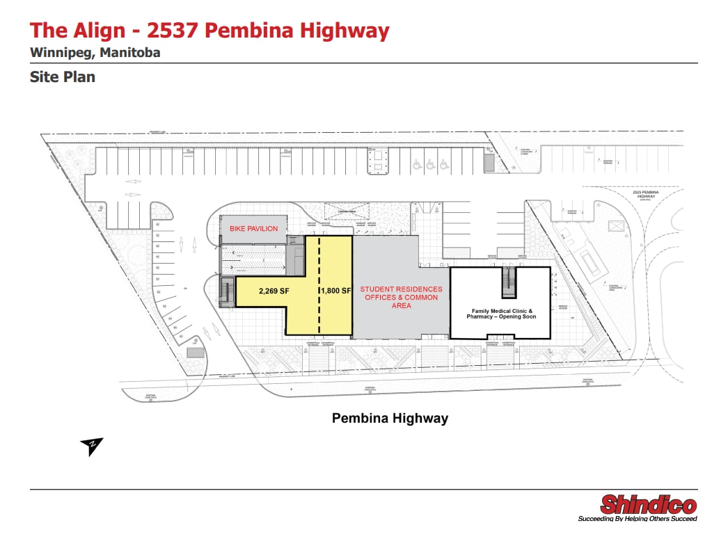 2537 Pembina Hwy, Winnipeg, MB for lease Floor Plan- Image 1 of 1