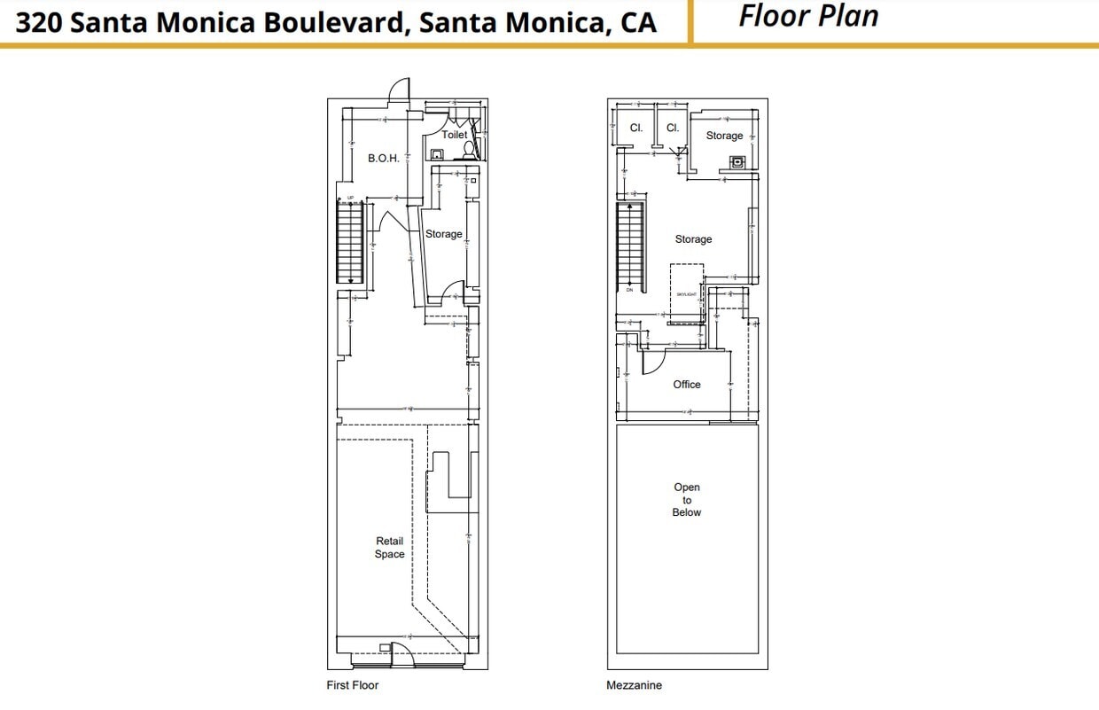 318-320 Santa Monica Blvd, Santa Monica, CA for lease Floor Plan- Image 1 of 1