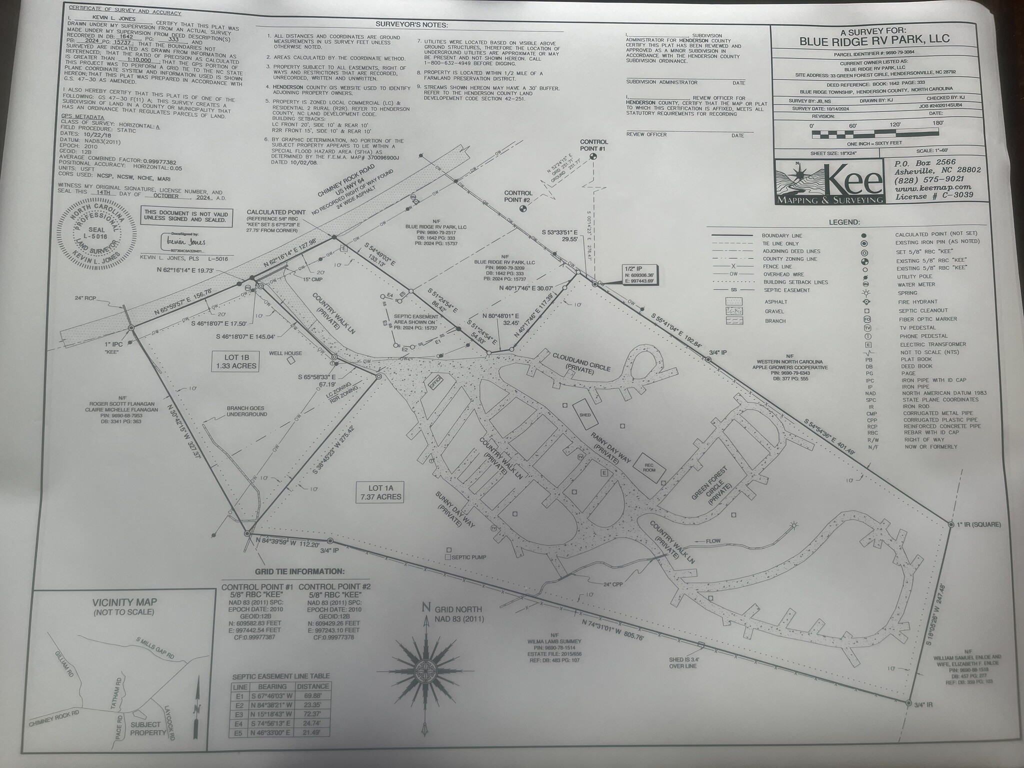 0000 Chimney Rock Rd, Hendersonville, NC for sale Plat Map- Image 1 of 2