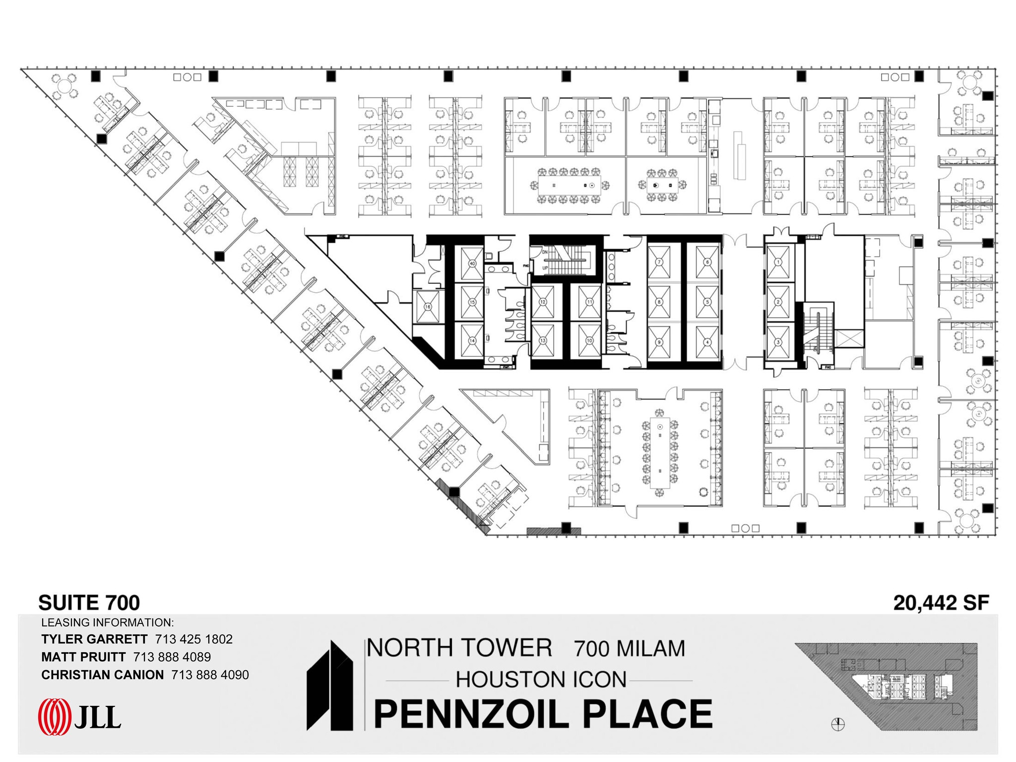 700 Milam St, Houston, TX for lease Floor Plan- Image 1 of 1