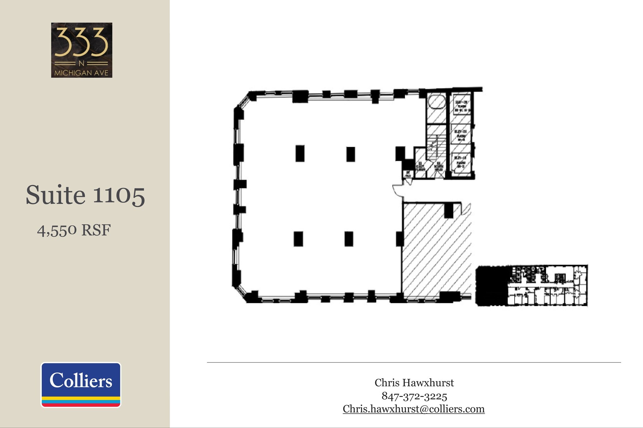 333 N Michigan Ave, Chicago, IL for lease Floor Plan- Image 1 of 1