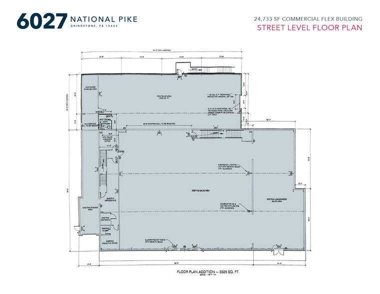 6027 National Pike, Grindstone, PA for sale - Floor Plan - Image 2 of 3