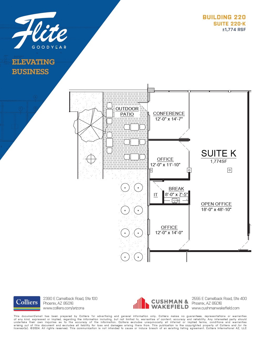 1300 S Litchfield Rd, Goodyear, AZ for lease Floor Plan- Image 1 of 1