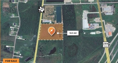 0 Fm 521 Rd, Angleton, TX - AERIAL  map view - Image1