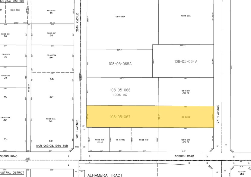 3414 N 27th Ave, Phoenix, AZ for lease - Plat Map - Image 3 of 28