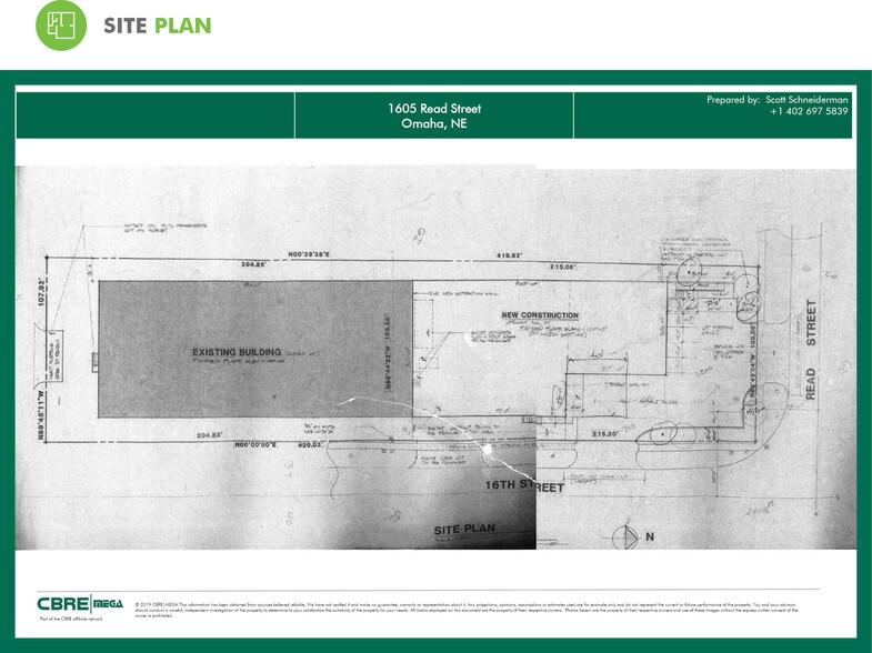 1605 Read St, Omaha, NE for sale - Site Plan - Image 1 of 1