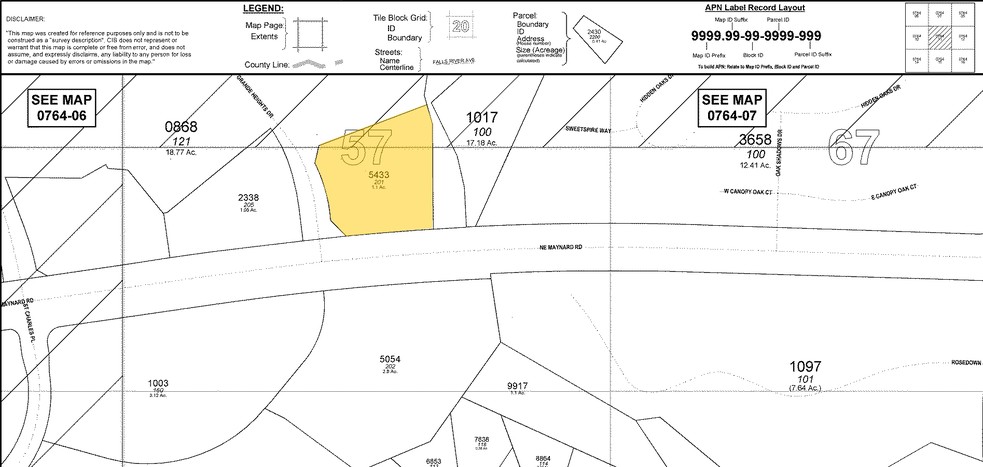 201 NE Maynard Rd, Cary, NC for sale - Plat Map - Image 2 of 4