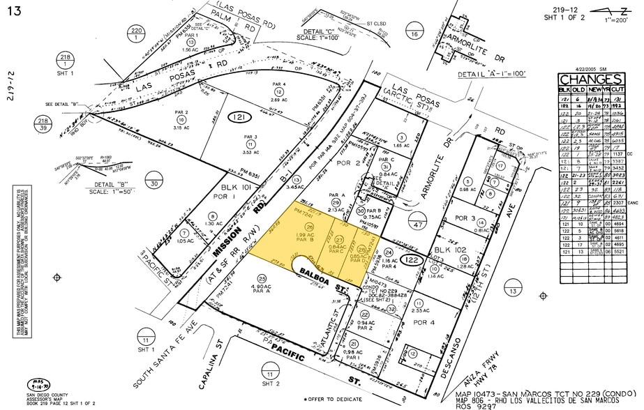 169 Balboa St, San Marcos, CA for lease - Plat Map - Image 2 of 3