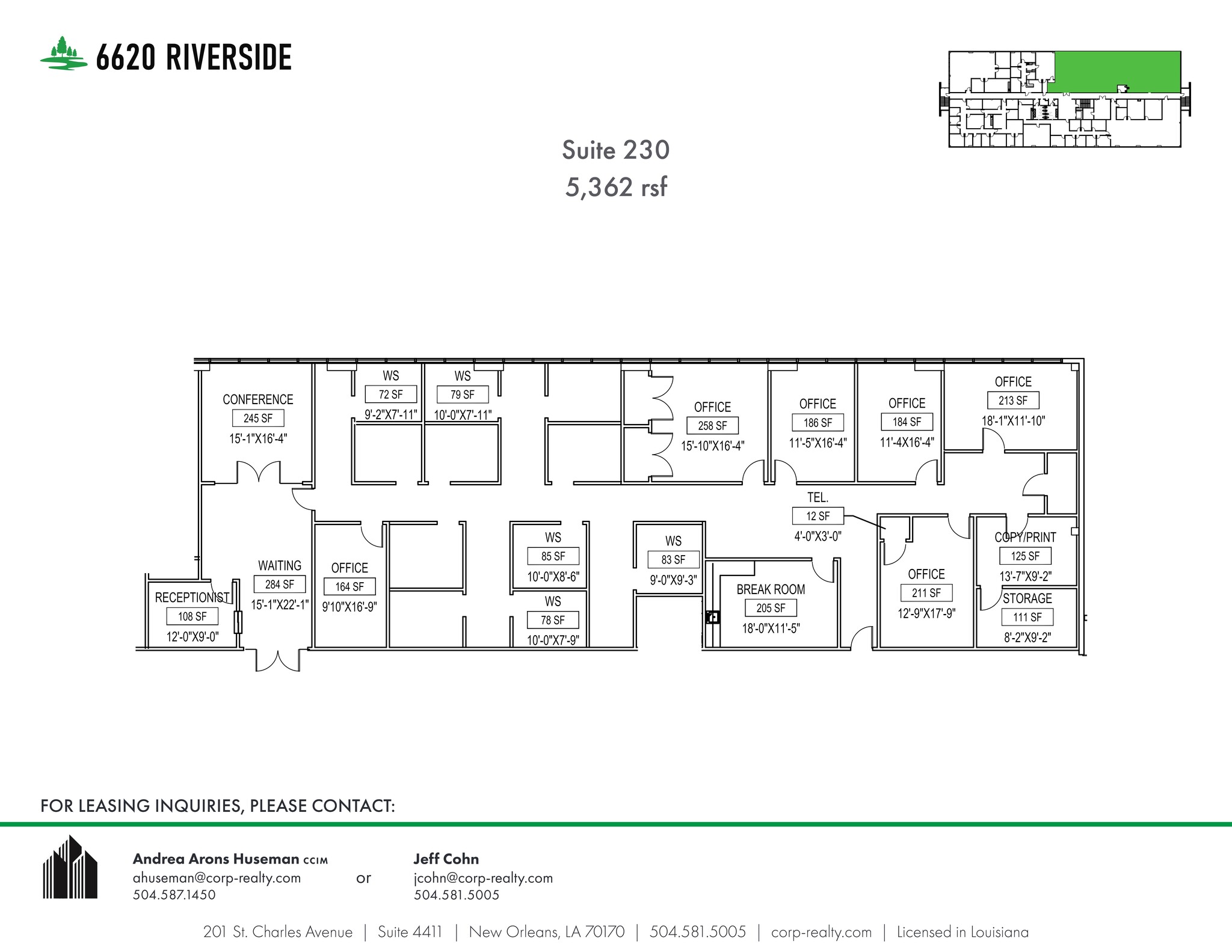 6660 Riverside Dr, Metairie, LA for lease Site Plan- Image 1 of 1