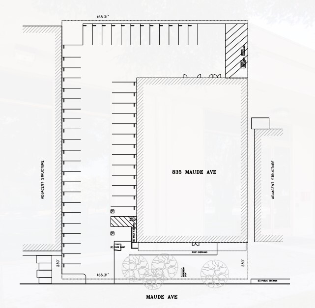 835 Maude Ave, Mountain View, CA for lease Site Plan- Image 1 of 2