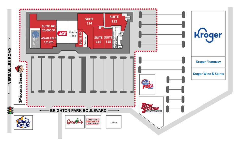 102-132 Brighton Park Blvd, Frankfort, KY for lease - Site Plan - Image 2 of 15