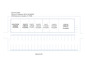 4740 Dacoma St, Houston, TX for lease Site Plan- Image 1 of 1