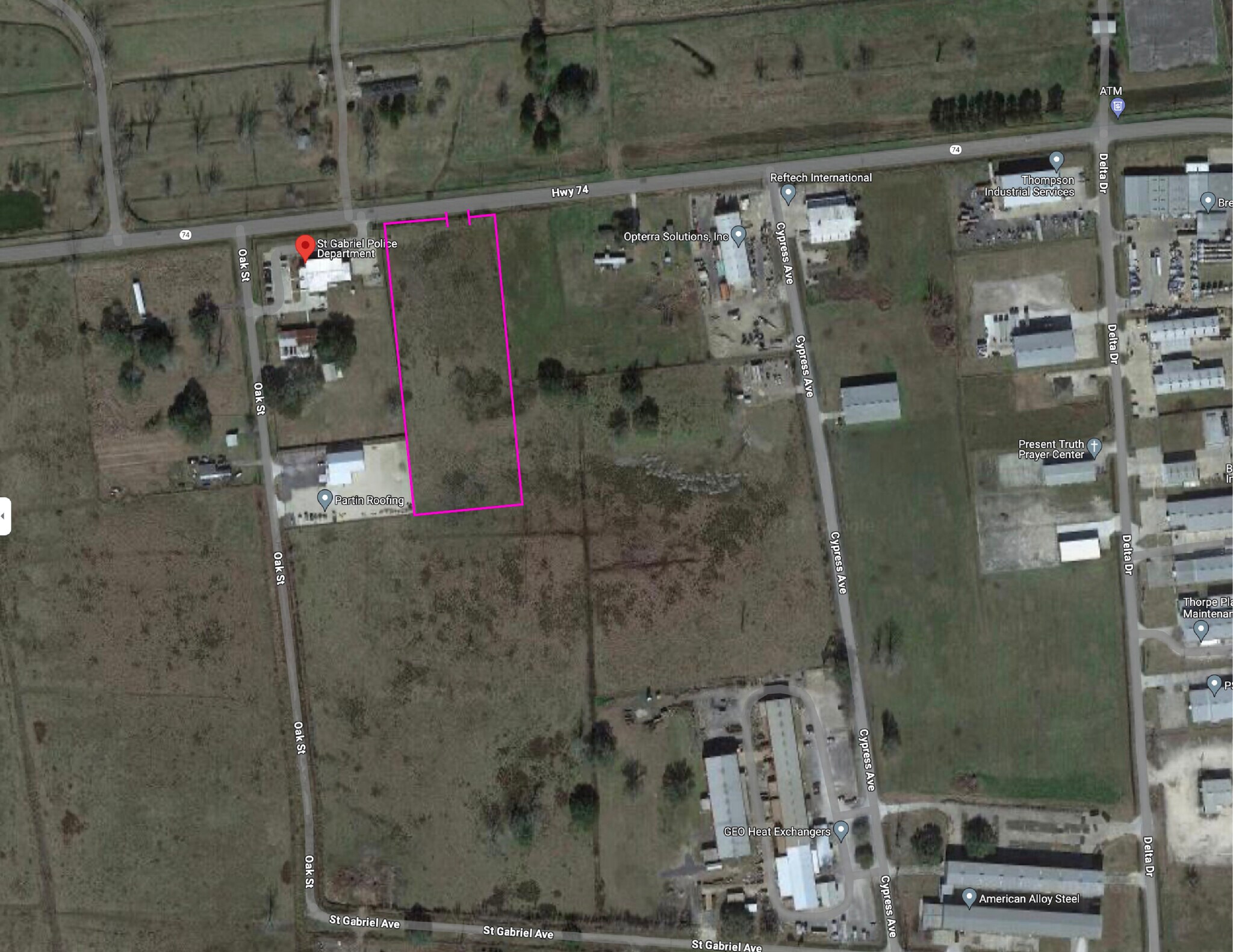 6926 Highway 74, Saint Gabriel, LA for sale Aerial- Image 1 of 2