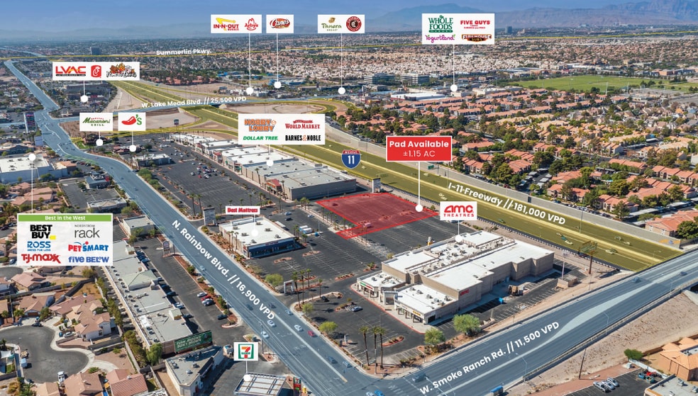 2341 N Rainbow Blvd, Las Vegas, NV for sale - Aerial - Image 1 of 7