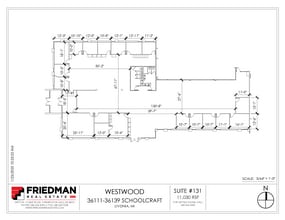 36133-36139 Schoolcraft Rd, Livonia, MI for lease Floor Plan- Image 1 of 2