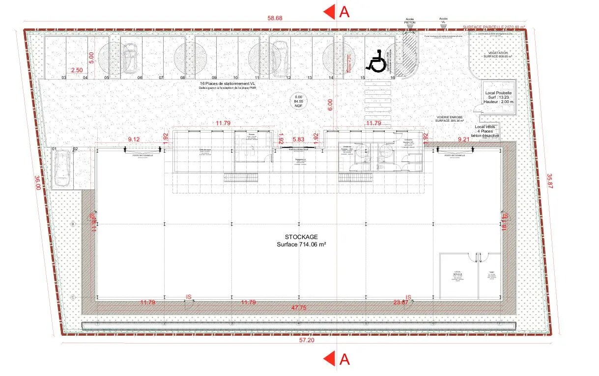 Flex in Ennery for lease Floor Plan- Image 1 of 2