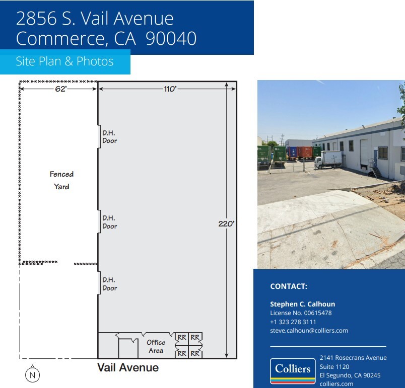 2856 S Vail Ave, Commerce, CA for lease Floor Plan- Image 1 of 1