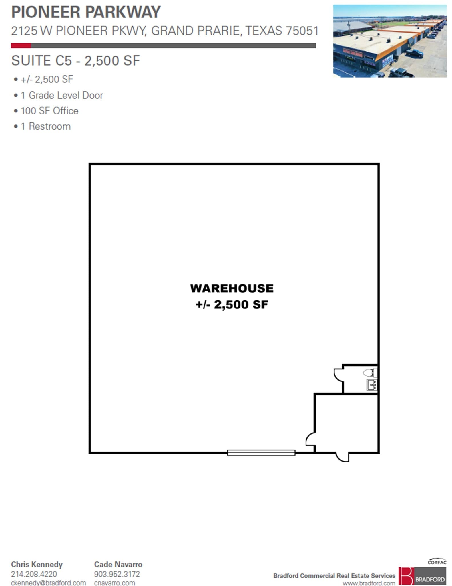 2125 W Pioneer Pky, Grand Prairie, TX for lease Floor Plan- Image 1 of 1