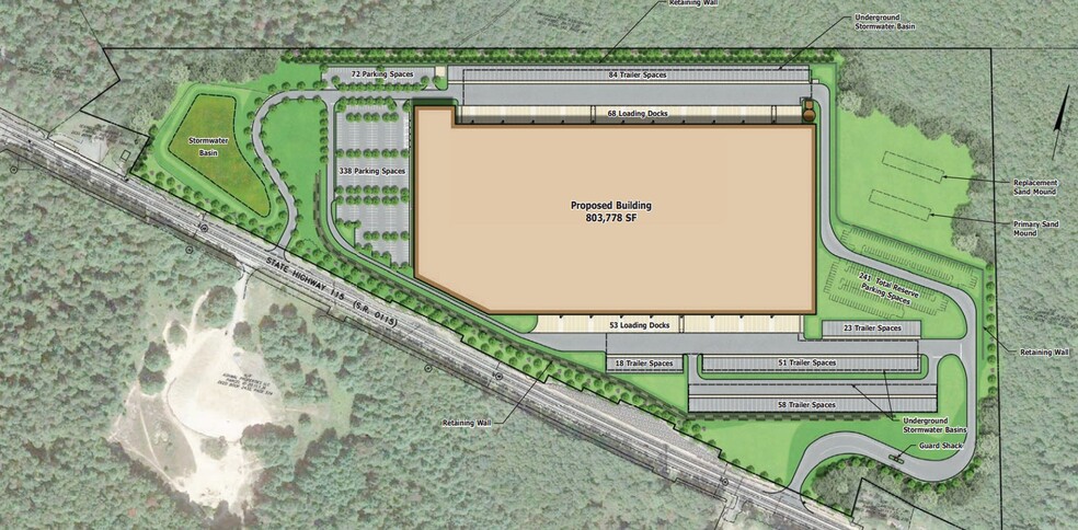 Route 115, Blakeslee, PA for lease - Site Plan - Image 2 of 3