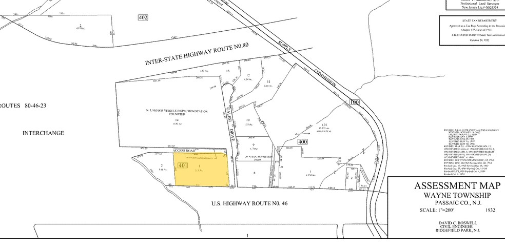 469 Route 46, Wayne, NJ for sale - Plat Map - Image 2 of 6