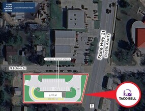 200 W Highway 21, Caldwell, TX - AERIAL map view