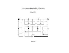 3301 Airport Fwy, Bedford, TX for lease Floor Plan- Image 2 of 2